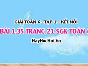 Bài 1.35 SGK Toán 6 tập 1 Kết nối tri thức